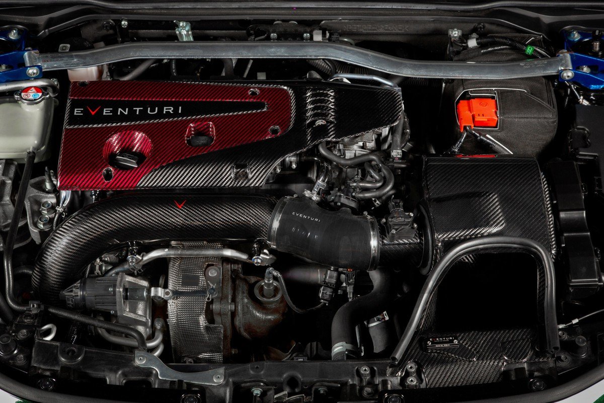 Eventuri   Carbon Fiber Turbo Inlet Pipe Honda Civic Type R FL5