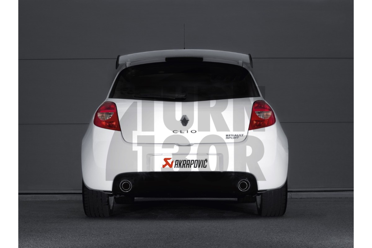 Akrapovic Slip-On Stainless Steel Exhaust for Renault Clio 3 RS 200 
