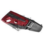 Honda Civic Type R FK2 / FK8 Carbon Fiber / Red Kevlar Engine Cover by Eventuri